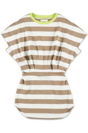 DOUUOD KIDS Gestreiftes T-Shirtkleid