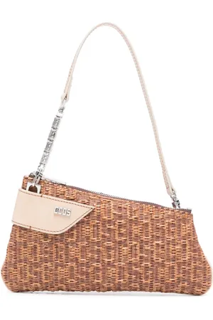 GCDS Comma Notte Schultertasche aus Bast