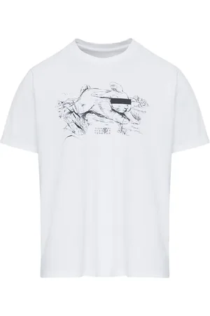 Maison Margiela T-Shirt mit Illustration-Print