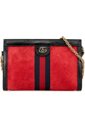 Gucci 2016-2025 kleine Ophidia Chain Umhängetasche aus Wildleder