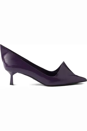 Prada Pumps aus gebürstetem Leder 55mm