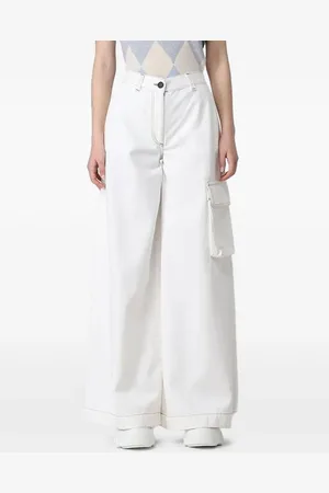 BALLANTYNE Weite Jeans mit Cargo-Taschen