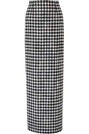 Carolina Herrera Rock mit Hahnentrittmuster