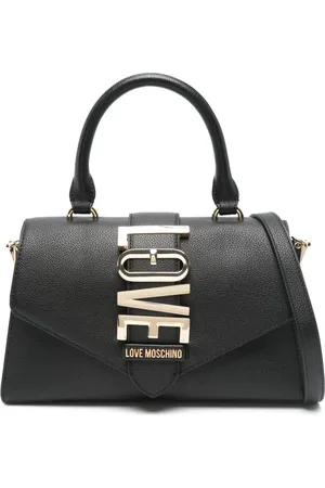 Moschino Handtasche mit Logo-Schild