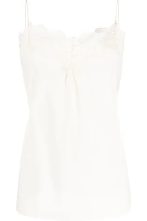 ZIMMERMANN Geripptes Tanktop mit Spitzenborten