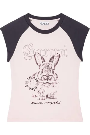 Ganni T-Shirt mit Print