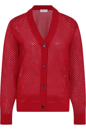 ROSETTA GETTY Cardigan aus Mesh-Pointelle