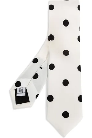 Moschino Seidenkrawatte mit Polka Dots