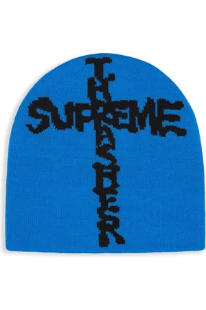 Supreme X Thrasher "Blue" Beanie mit Logo-Intarsie