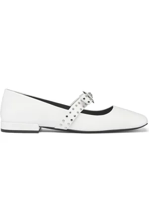 VERSACE Gianni Ribbon Ballerinas mit Nieten