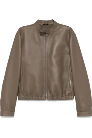 Fendi Jacke aus strukturiertem Leder