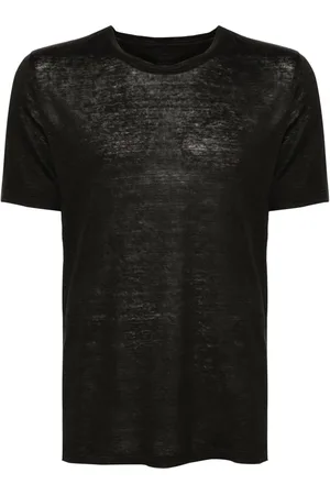 120% Lino T-Shirt aus Leinen mit rundem Ausschnitt