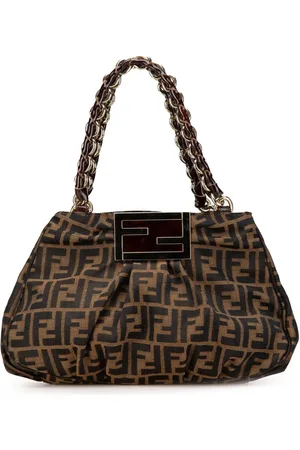 Fendi 2000-2010 kleine Zucca Canvas Mia Chain Tote Bag