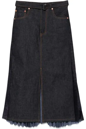 SACAI Midirock mit Faltendetail