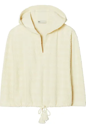 Tory Burch Frottee-Hoodie aus Logo-Jacquard