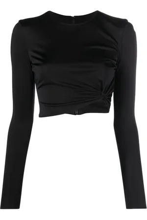VERSACE Gerafftes Cropped-Oberteil