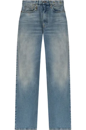 R13 Weite Jeans im Distressed-Look
