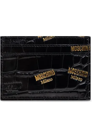 Moschino Kartenetui mit Logo-Prägung