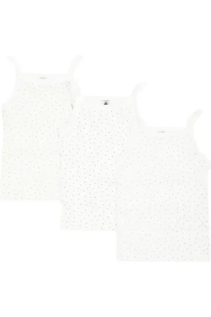 Petit Bateau Tanktops mit mini Herzmuster (3er-Set)