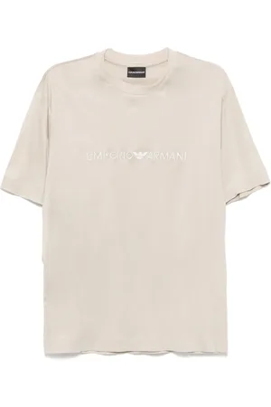 Emporio Armani T-Shirt mit Logo-Stickerei