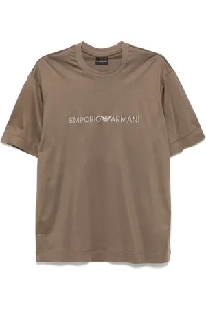 Emporio Armani T-Shirt mit Logo-Stickerei