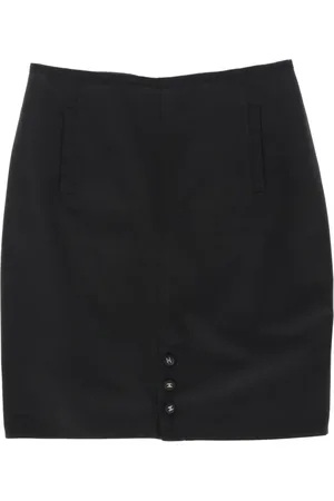 CHANEL 1980s Rock aus Baumwolle