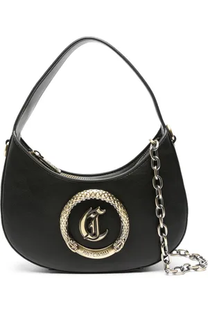 Roberto Cavalli Handtasche mit Logo-Schild