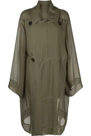 Rick Owens Semi-transparenter Trenchcoat