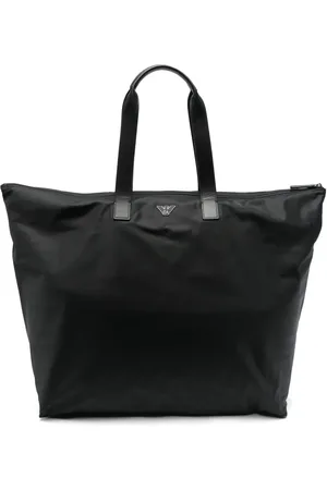 Emporio Armani Shopper mit Logo-Schild