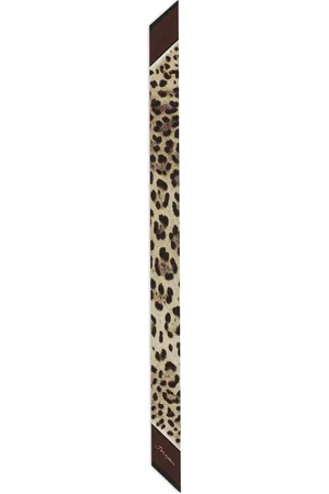 Dolce & Gabbana Seidenschal mit Leoparden-Print