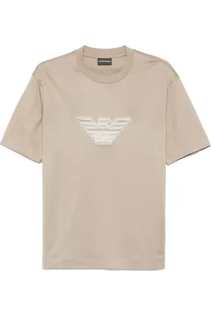 Emporio Armani T-Shirt mit Logo-Stickerei