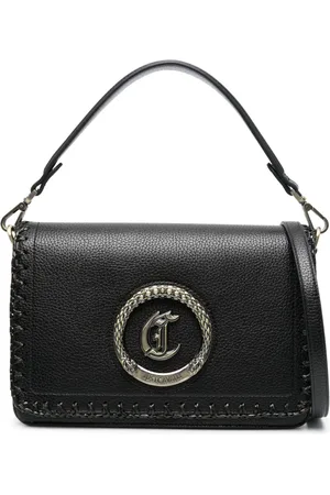 Roberto Cavalli Shopper mit Logo-Schild