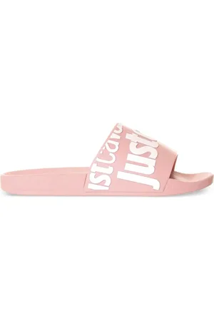 Roberto Cavalli Slipper mit Logo-Print