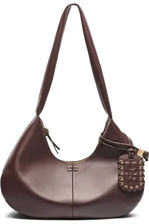 Ganni Mittelgroße Schultertasche mit Logo-Prägung