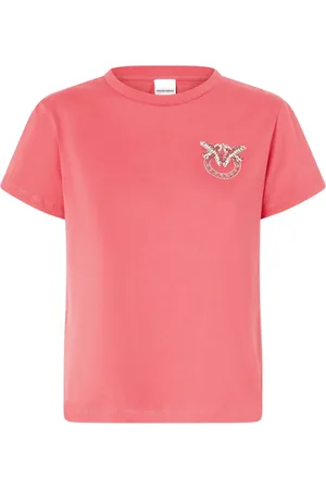 Pinko T-Shirt mit Love Birds-Stickerei