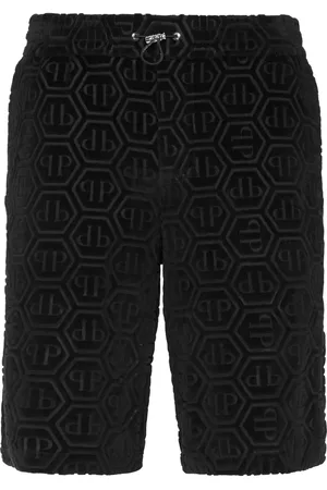 Philipp Plein Shorts mit sechseckigem Logo