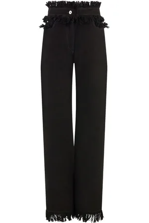 Salvatore Ferragamo Straight-Leg-Jeans mit Fransen