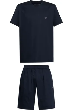 Emporio Armani Loungewear-Set mit Logo-Stickerei