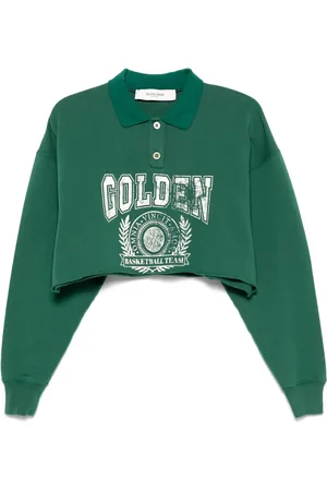 Golden Goose Cropped-Poloshirt mit Print