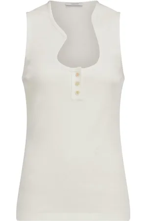 Salvatore Ferragamo Top aus Baumwolle