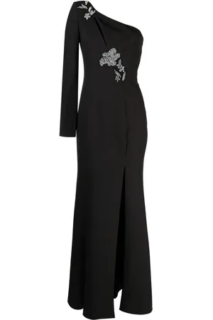 Marchesa Notte Abendkleid mit Applikationen