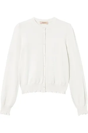 Twin-Set Cardigan mit gewelltem Saum