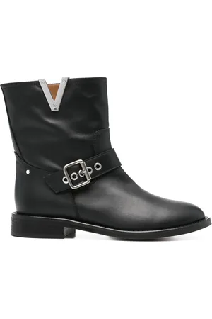 Via Roma Stiefel mit Logo-Schild