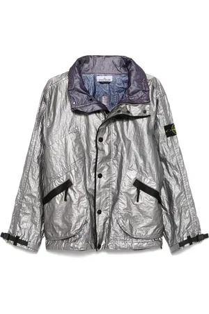 Stone Island Jacke mit Metallüberzug