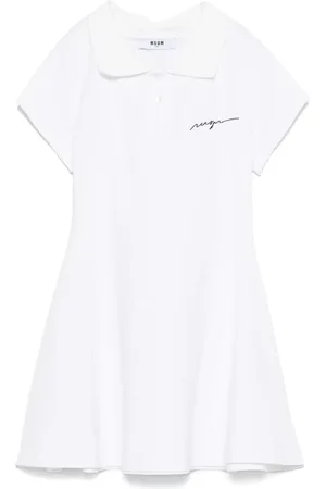 Msgm Poloshirtkleid mit Logo-Stickerei