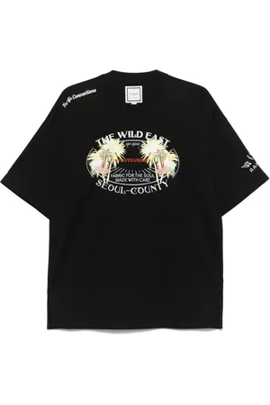 WOOYOUNGMI T-Shirt mit Palmen-Print