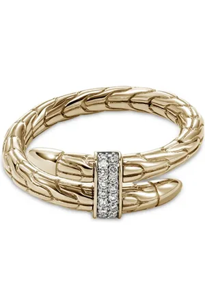 John Hardy 14kt Spear Goldring mit Diamant