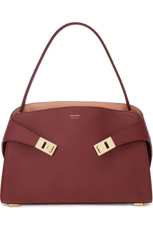 Salvatore Ferragamo Zweifarbige Hug M Schultertasche