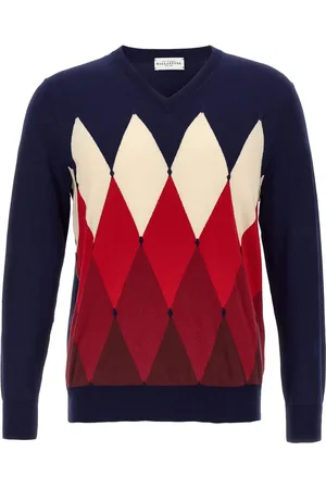 BALLANTYNE Pullover mit Argyle-Strickmuster