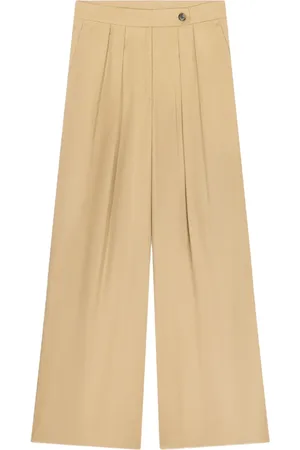 DRIES VAN NOTEN Wide-Leg-Hose mit Bundfalten